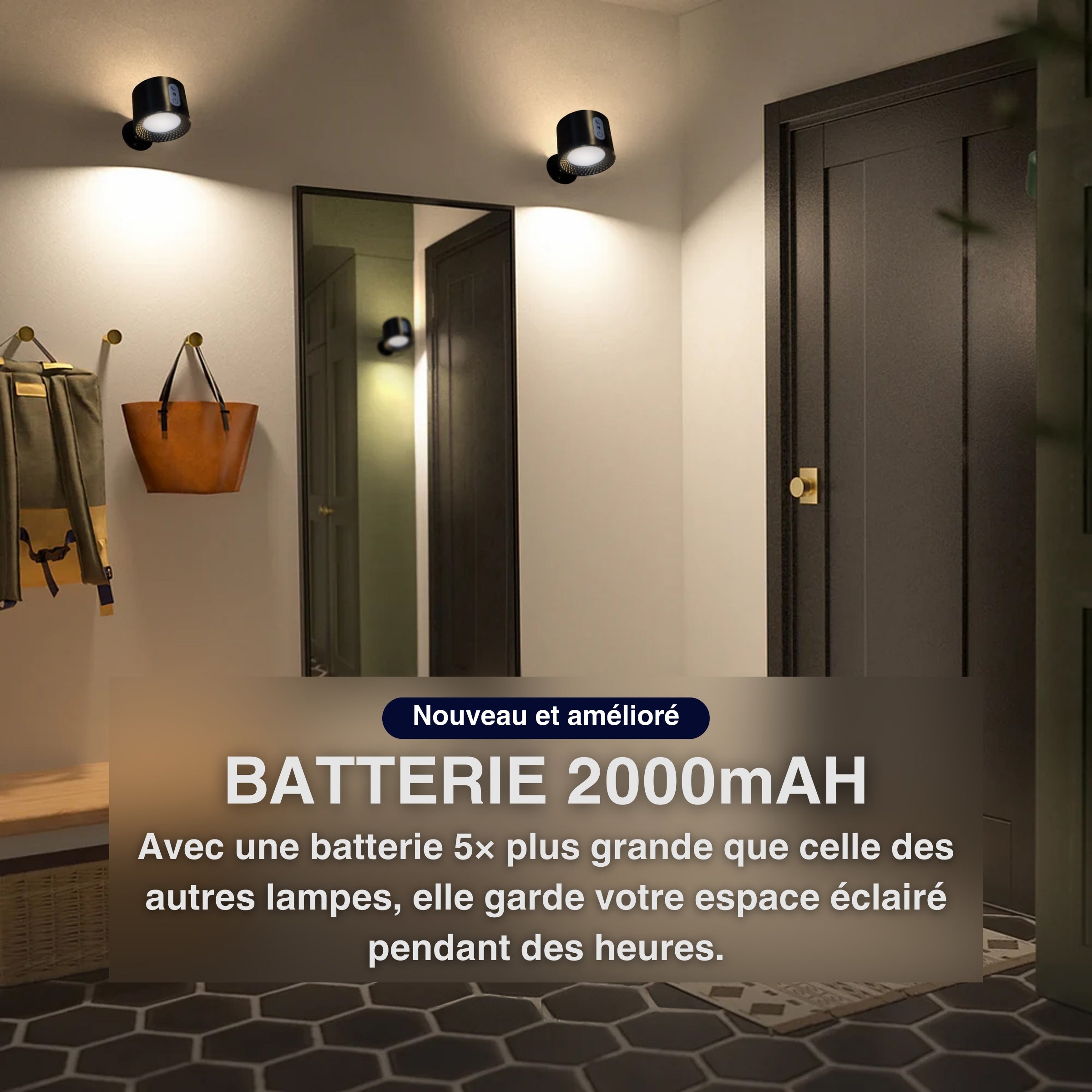 Dotia™ - Applique Rechargeable Sans Fil