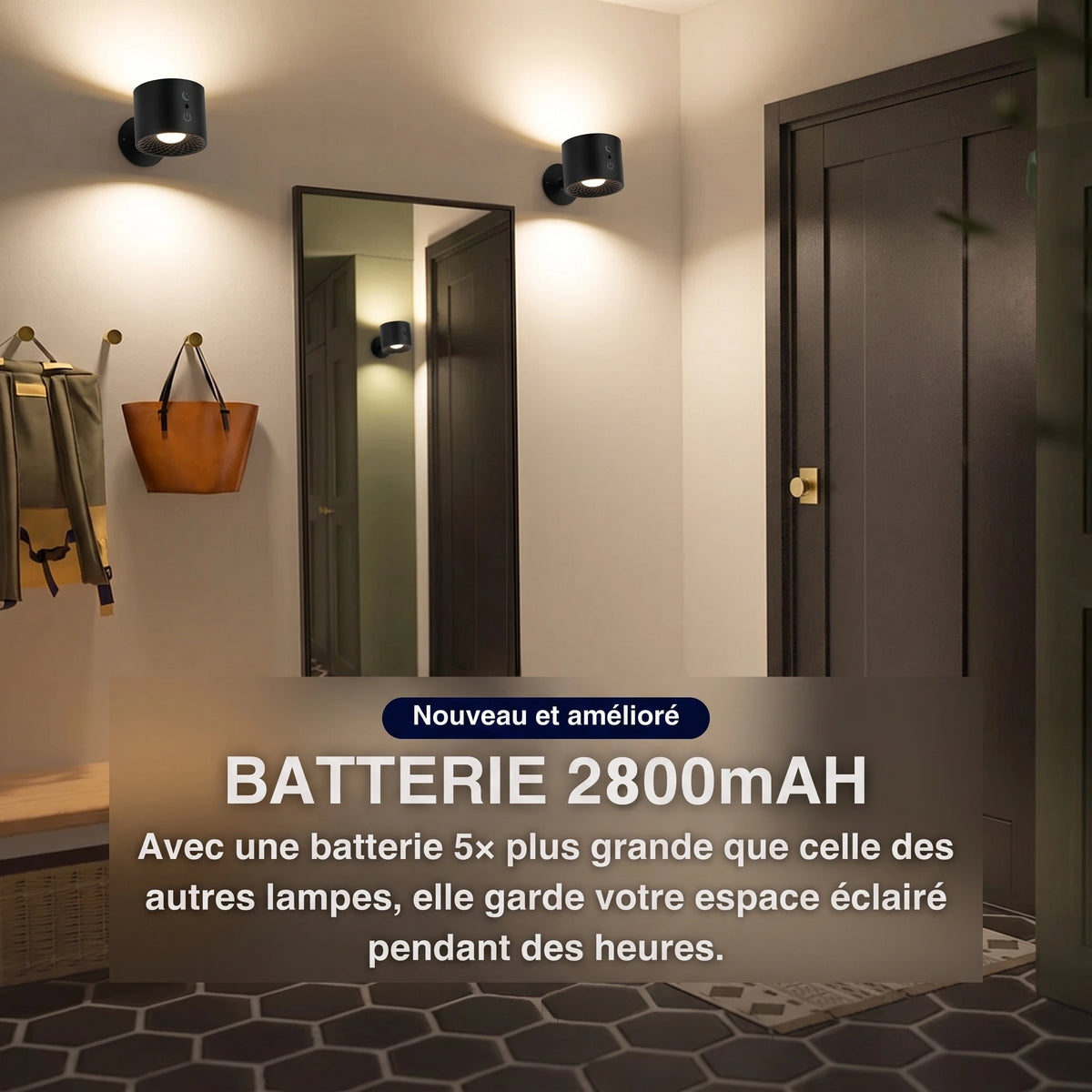 Dotia™ - Applique Rechargeable Sans Fil